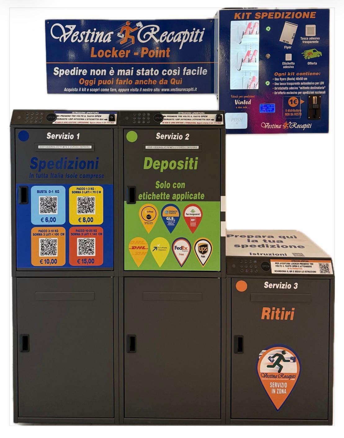 Vestina Recapiti locker point